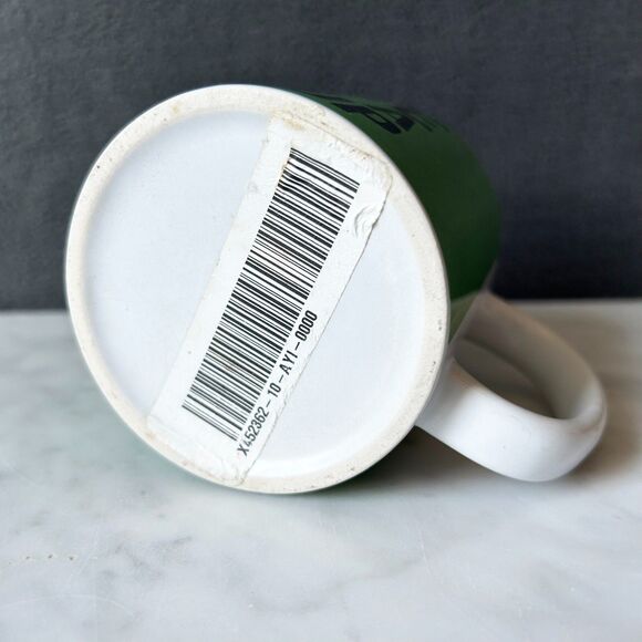 Poe Me A Cup Mug Edgar Allen Poe and Raven Coffee Cup - Green White Black - Picture 6 of 6